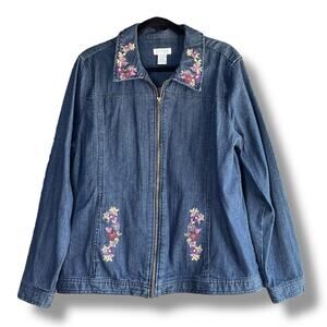 90s VTG City Blues by Koret embroidered denim jacket